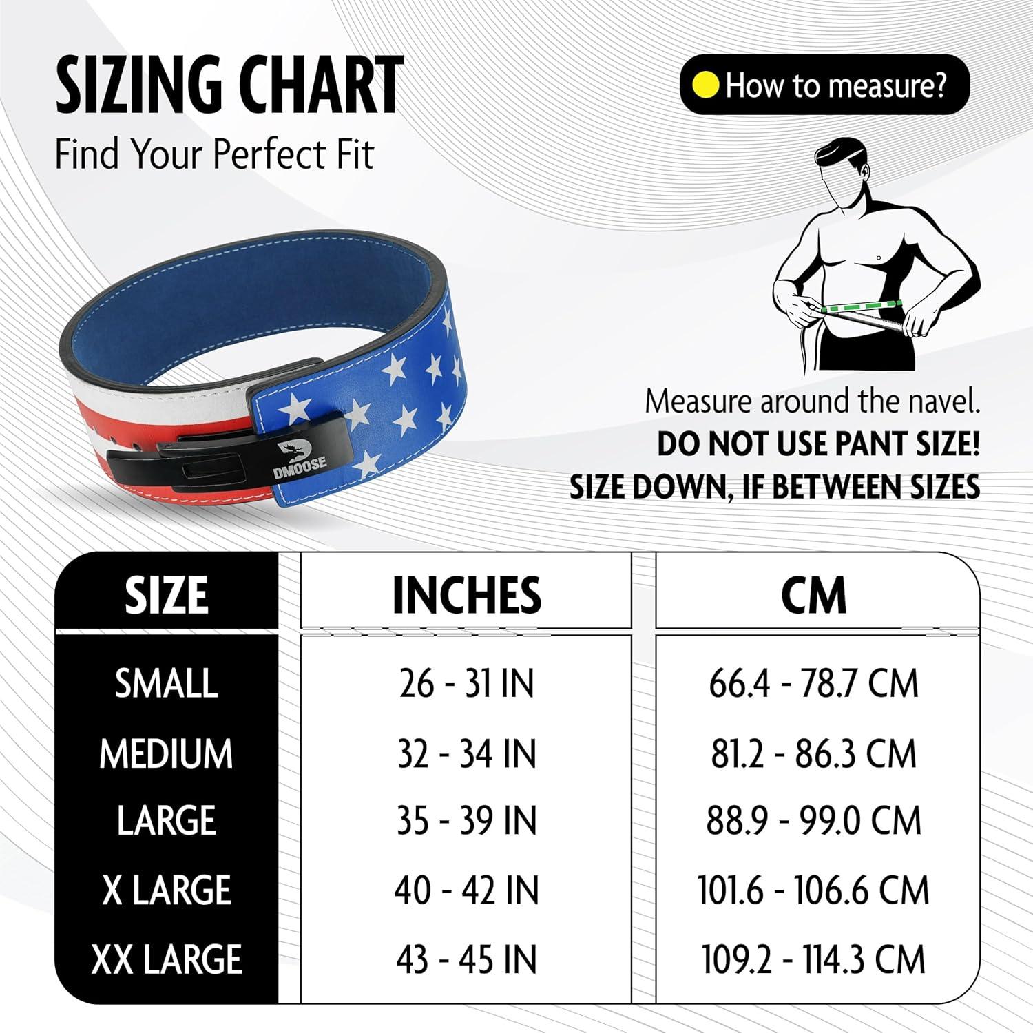 imageDMoose Fitness Weight Lifting Belt for Lower Back Support 5mm Thick Genuine Leather Gym Belt for Squats Deadlifts ampamp Powerlifting Double Prong Buckle with 10 Holes Adjustability for Men ampamp WomenAmerican Lever Belt