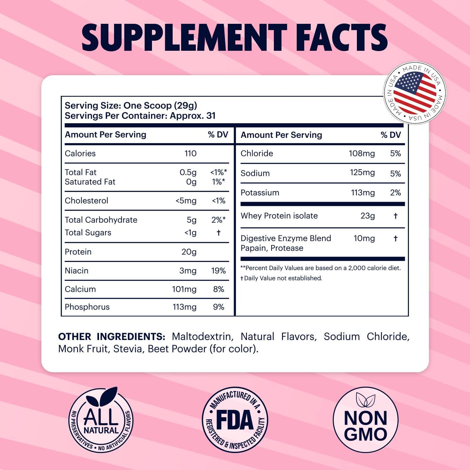 imageDMoose Grass Fed Whey Protein Powder for Muscle Growth ampamp Recovery Naturally Sweetened ampamp Flavored Rich in Amino Acids Fast Absorbing Performance Formula 2 Lbs ChocolateStrawberry