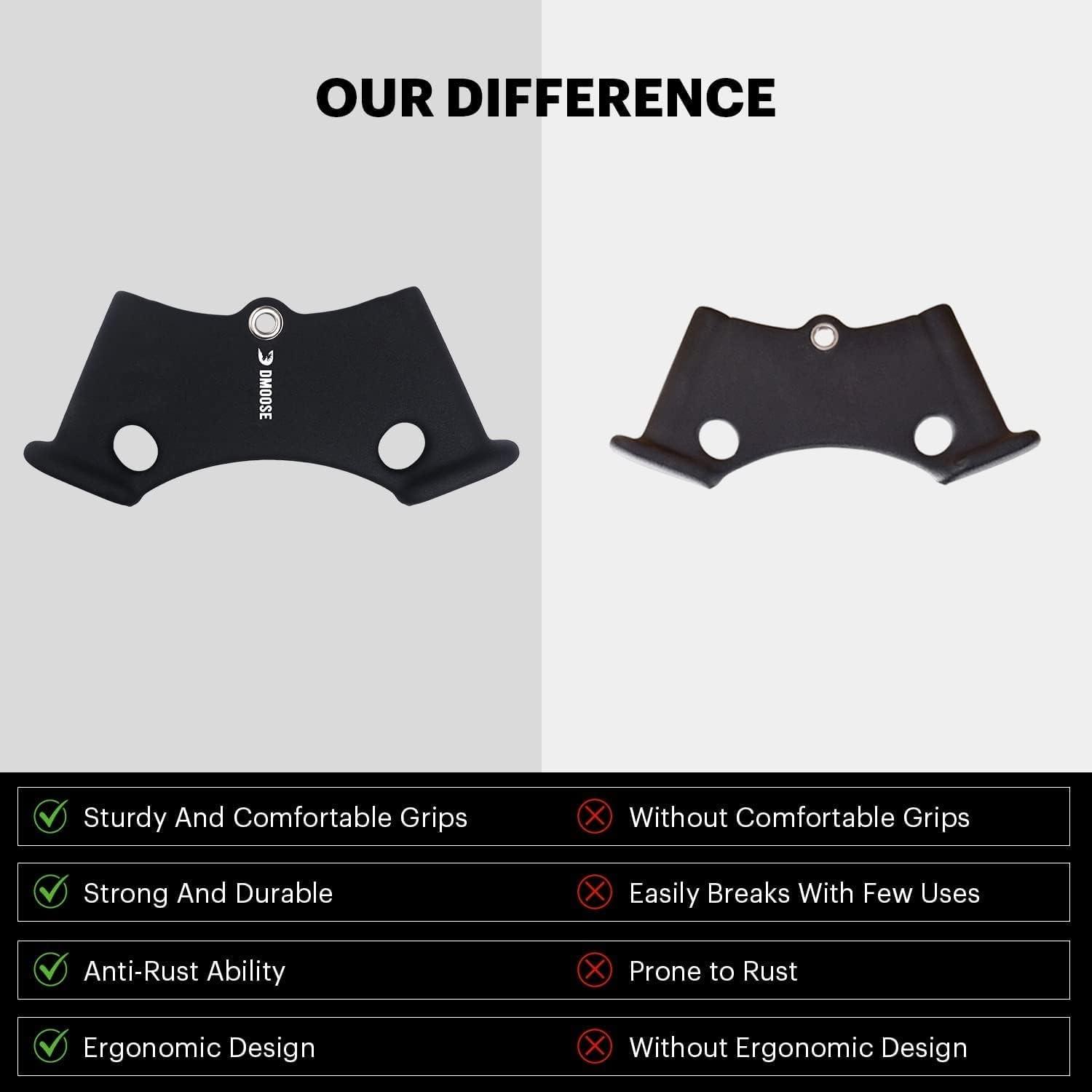 imageDMoose Home Gym Fitness Rowing TBar VBar Pulley Cable Machine Attachment Bicep Curl Tricep LAT Pulldown Attachments Back Strength Training Handle Grips and Press Down Exercises2PACK SET