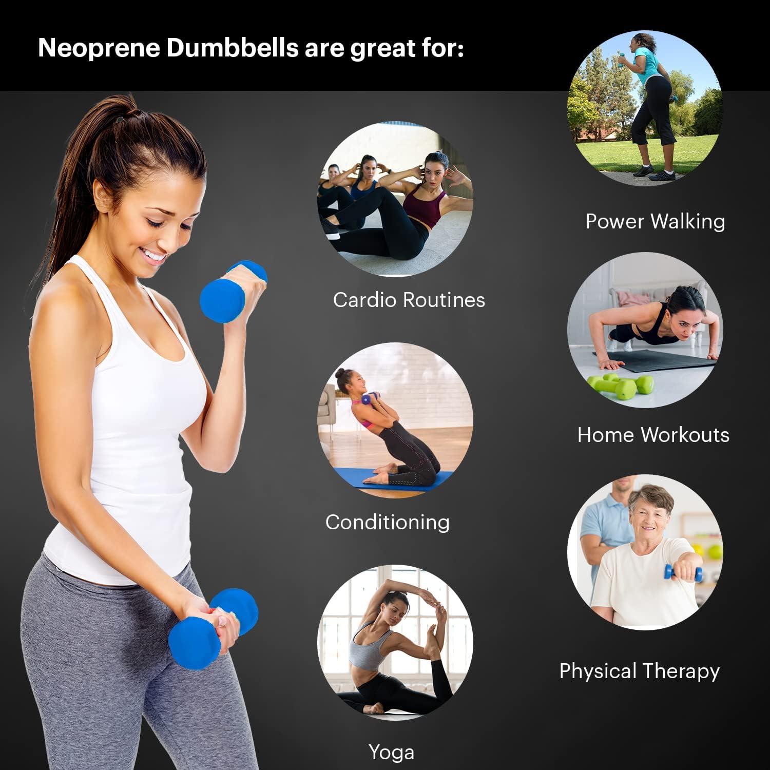 imageDMoose Neoprene Dumbbells Hand Weights Sets for Home Gym Equipment Workouts Strength Training ampamp Free Weights Dumbbell Sets for Women ampamp Men 3 5 10 15 20 lbs ampamp 20 32 ampamp 50 lbs With Rack20 lb Pair