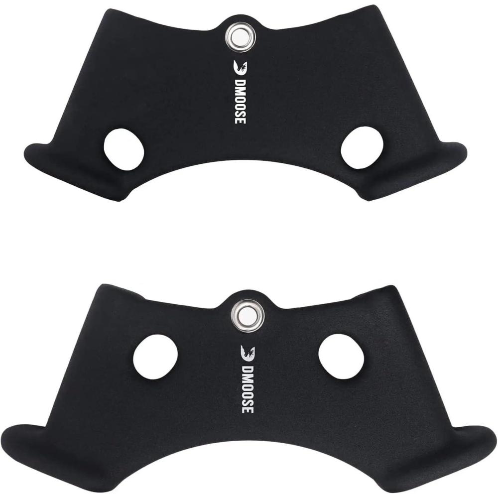 imageDMoose Home Gym Fitness Rowing TBar VBar Pulley Cable Machine Attachment Bicep Curl Tricep LAT Pulldown Attachments Back Strength Training Handle Grips and Press Down Exercises2PACK SET