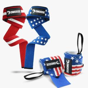 DMoose Fitness Lifting Straps & Wrist Wraps Bundle – Unmatched Support for Weightlifting & Gym Workouts