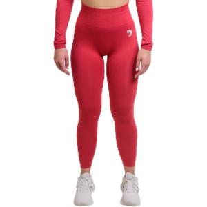 DMoose Fitness Move Seamless Leggings for Women – High Waist Tummy Control Workout Pants for Exercise, Yoga, & Running(Red)