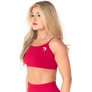 DMoose Fitness Move Seamless Sports Bra – Women’s High Impact Sports Bra with Flexible Support for Yoga, Gym, and Everyday(Red)