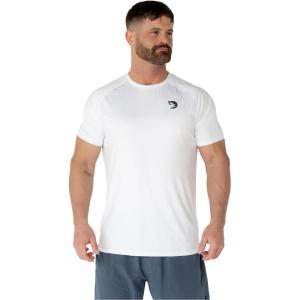 DMoose Fitness Workout Short Sleeve T Shirt – Athletic Shirt for Men – Quick Dry & Moisture Wicking Sports T Shirt(White)