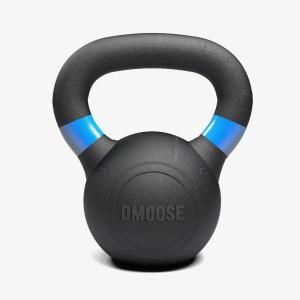 DMoose Kettlebell for Weightlifting, Strength Training Kettlebells, Conditioning, Deadlift, Squat, Press, and Core Training – Home Gym for Men and Women – With Handle for Full-Body Workout(Black-Blue 22LBs)
