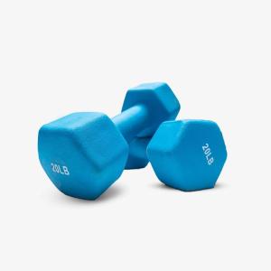 DMoose Neoprene Dumbbells – Hand Weights Sets for Home Gym Equipment, Workouts Strength Training & Free Weights – Dumbbell Sets for Women & Men – 3, 5, 10, 15, 20 lbs & 20, 32 & 50 lbs With Rack(20 lb Pair)