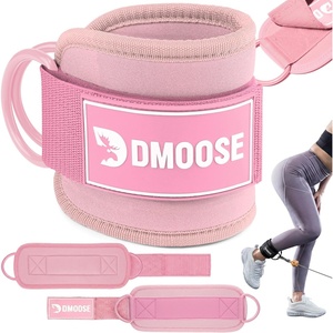 DMoose Ankle Strap for Cable Machine – One Size Fit with Premium Padding, Workout Kickback Ankle Cuffs, Ankle Bands for Working Out, Booty Workouts, Leg Extension, Hip Abductors & Lower Body Exercises(Bubblegum Pink – Single)